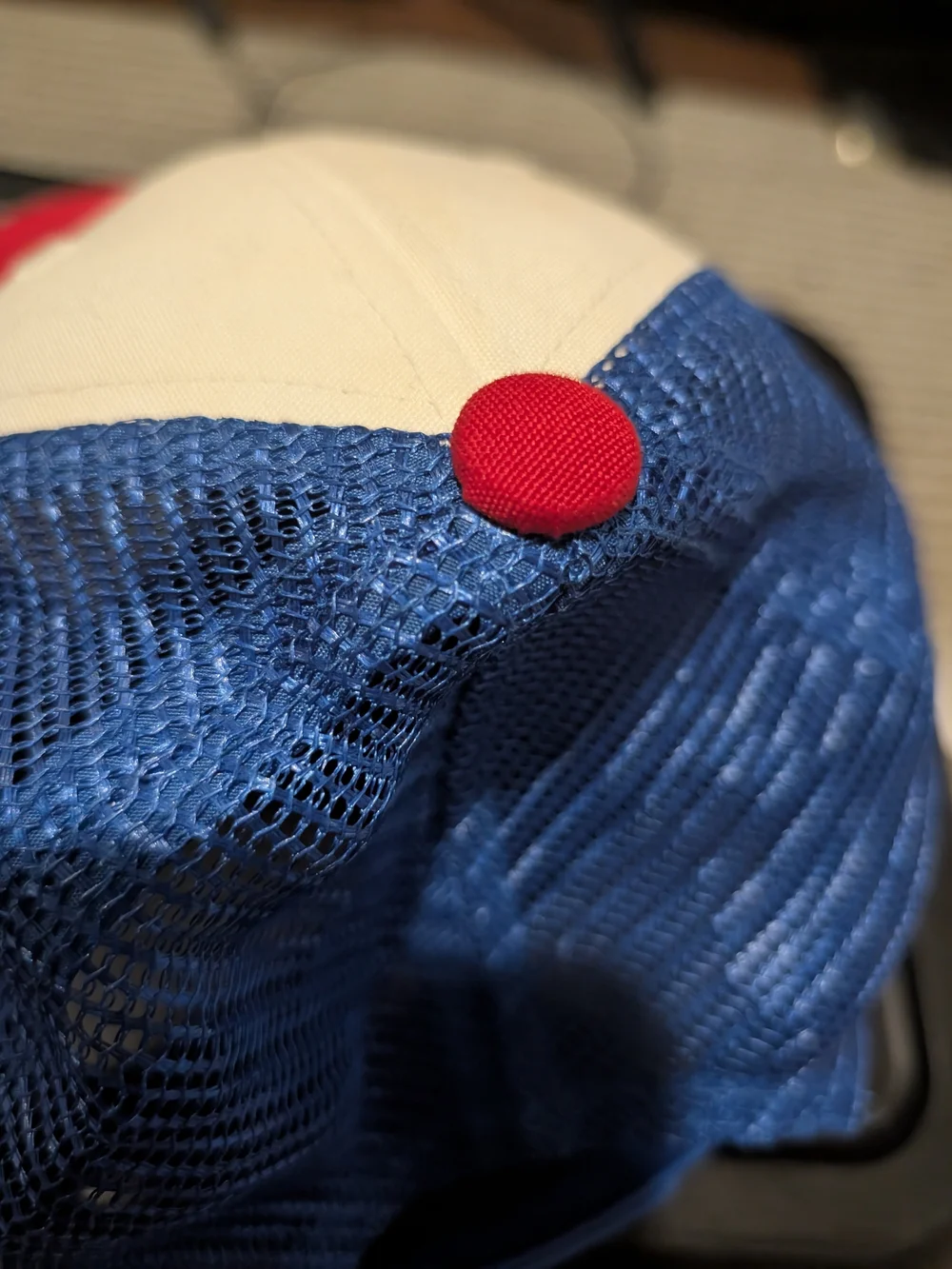 Patagonia Kids Hat in Red, White & Blue with Mountain Logo